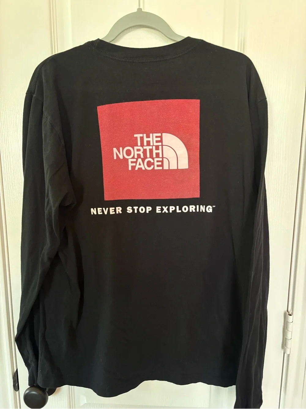 The North Face Black Tee with White Logo